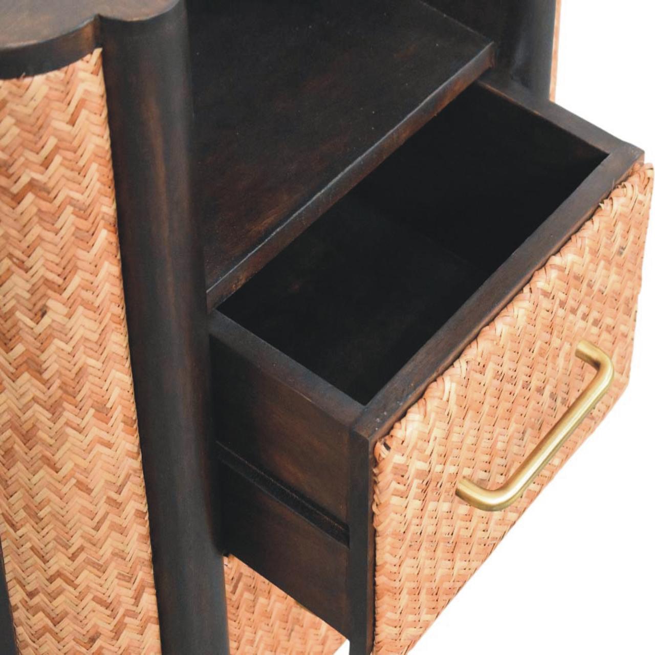 Rattan Curve Edge Nightstand